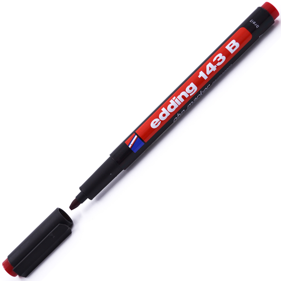 Edding Asetat Kalemi Kırmızı E-143 B