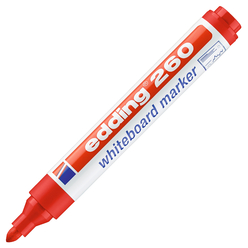Edding E-260 Beyaz Tahta Kalemi Kırmızı - Thumbnail