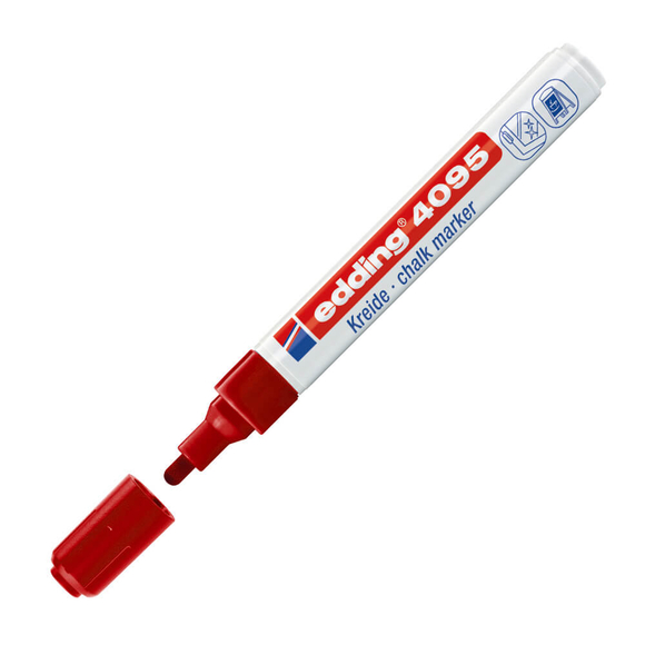 Edding E-4095 Cam Kalemi Kırmızı