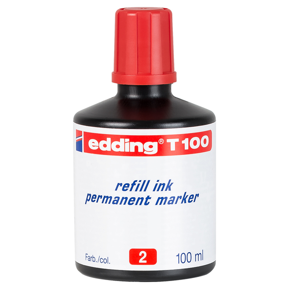 Edding E-T100 Mürekkep 100 ml Kırmızı