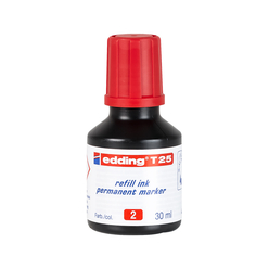 Edding E-T25 Mürekkep 25 ml Kırmızı - Thumbnail