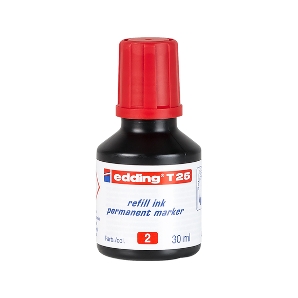 Edding E-T25 Mürekkep 25 ml Kırmızı