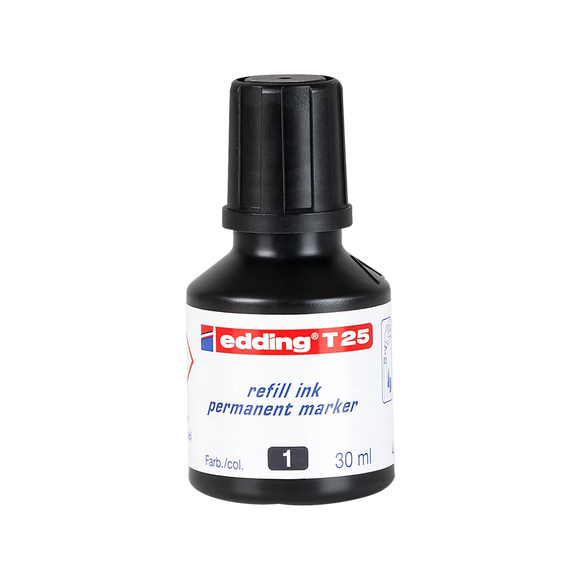 Edding E-T25 Mürekkep 25 ml Siyah 