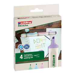 Edding Ecoline Pastel Fosforlu Kalem 4’Lü Set ED24K499PAS - Thumbnail