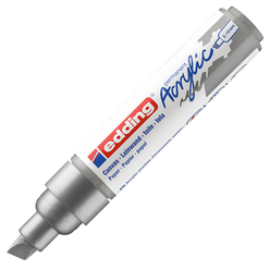 Edding - Edding Ed5000923 Kalın Uçlu Akrilik Markör Gümüş
