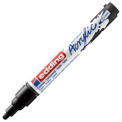 Edding - Edding Ed5100901 Orta Uçlu Akrilik Markör Siyah