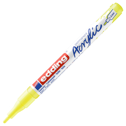 Edding - Edding Ed5300065 İnce Uçlu Akrilik Markör Fosforlu Sarı