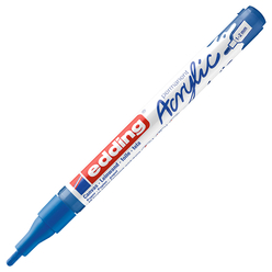 Edding - Edding Ed5300903 İnce Uçlu Akrilik Markör Anzer Mavi