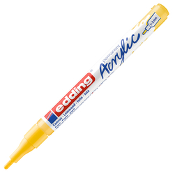 Edding - Edding Ed5300905 İnce Uçlu Akrilik Markör Trafik Sarı