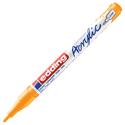 Edding - Edding Ed5300906 İnce Uçlu Akrilik Markör Güneş Sarısı
