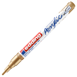 Edding - Edding Ed5300924 İnce Uçlu Akrilik Markör Altın
