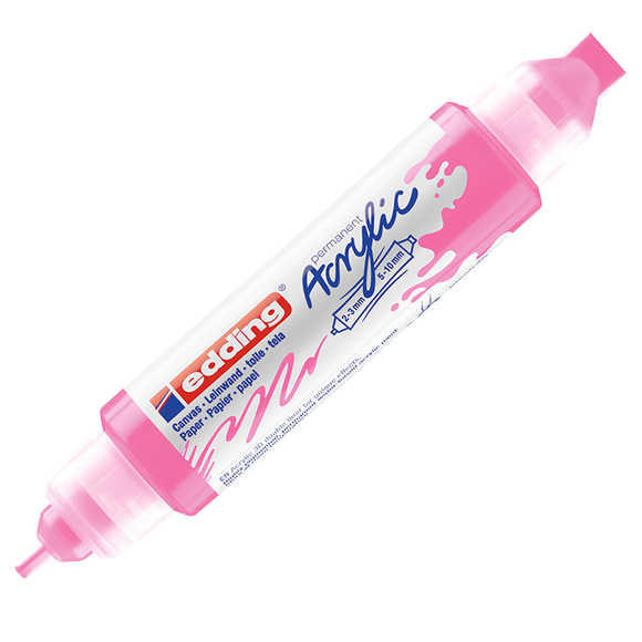Edding Ed5400069 Akrilik 3D Double Lıner Fosforlu Pembe