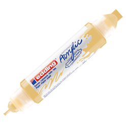 Edding - Edding Ed5400915 Akrilik 3D Double Lıner Pastel Sarı