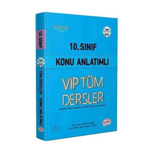 Editör 10.Sınıf VİP Tüm Dersler Konu Anlatımlı MAVİ KİTAP