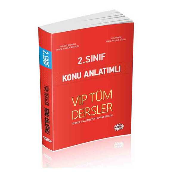 Editör 2. Sınıf VIP Tüm Dersler Konu Anlatımlı Kırmızı Kitap