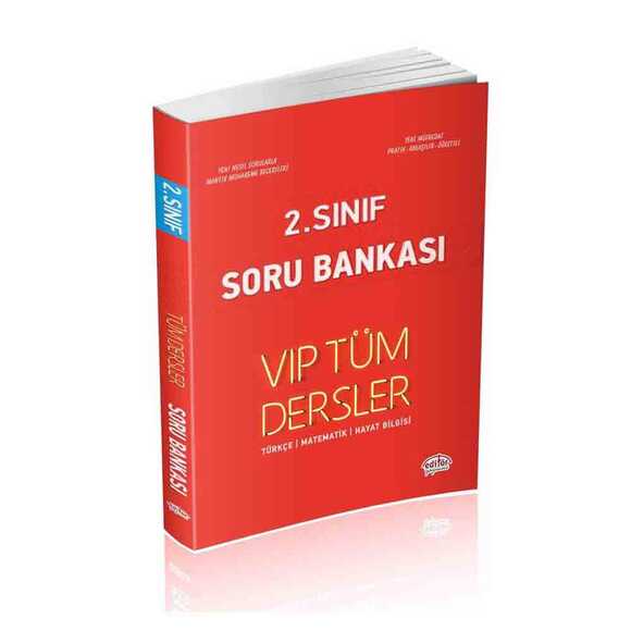Editör 2. Sınıf VIP Tüm Dersler Soru Bankası Kırmızı Kitap