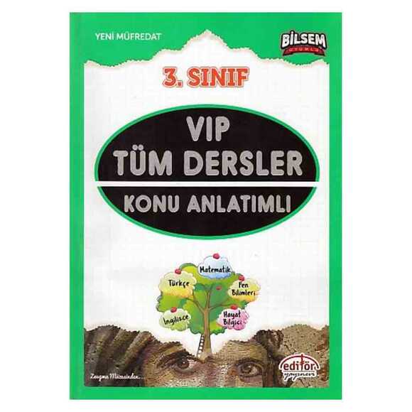 Editör 3. Sınıf Tüm Dersler Konu Anlatım Bilsem Uyumlu