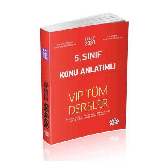 Editör 5. Sınıf VIP Tüm Dersler Konu Anlatımlı Kırmızı Kitap
