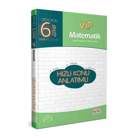 Editör 6. Sınıf VIP Matematik Konu AnlatımIı