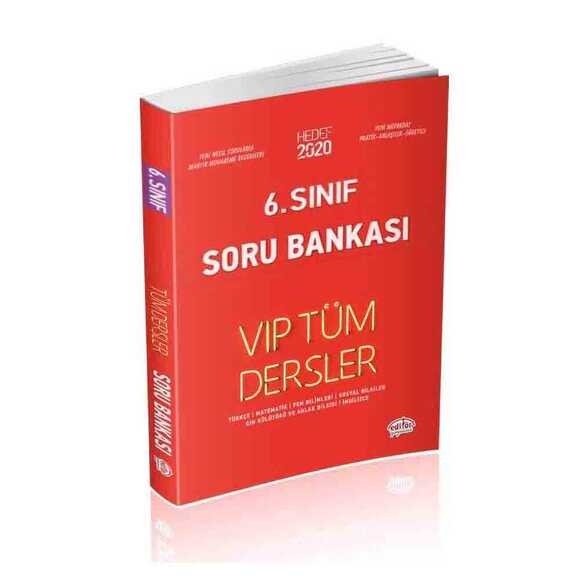 Editör 6. Sınıf VIP Tüm Dersler Soru Bankası Kırmızı Kitap
