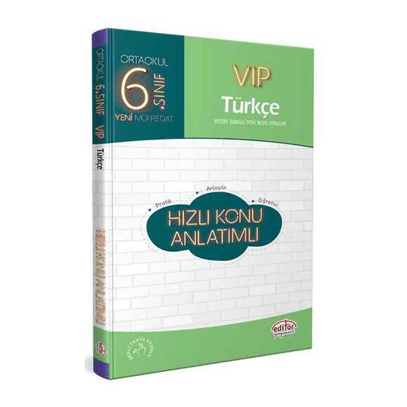 Editör 6. Sınıf VIP Türkçe Konu Anlatımlı