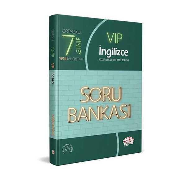 Editör 7. Sınıf VIP İngilizce Soru Bankası