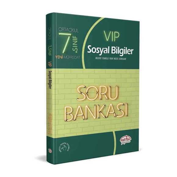 Editör 7. Sınıf VIP Sosyal Bilgiler Soru Bankası