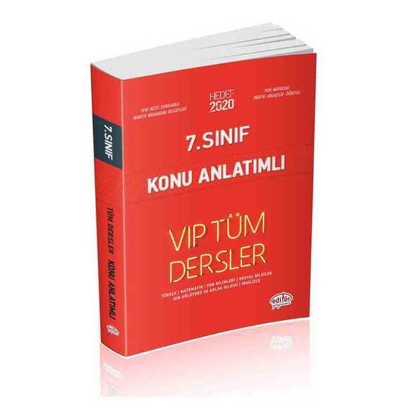 Editör 7. Sınıf VIP Tüm Dersler Konu Anlatımlı Kırmızı Kitap