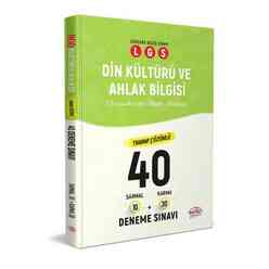 Editör 8. Sınıf LGS Din Kültürü 40 Deneme Sınavı Tamamı Çözümlü 2020 - Thumbnail