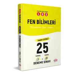 Editör 8. Sınıf LGS Fen Bilimleri 25 Deneme Sınavı Tamamı Çözümlü 2020 - Thumbnail