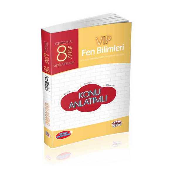 Editör 8. Sınıf Vip Fen Bilimleri Konu Anlatım