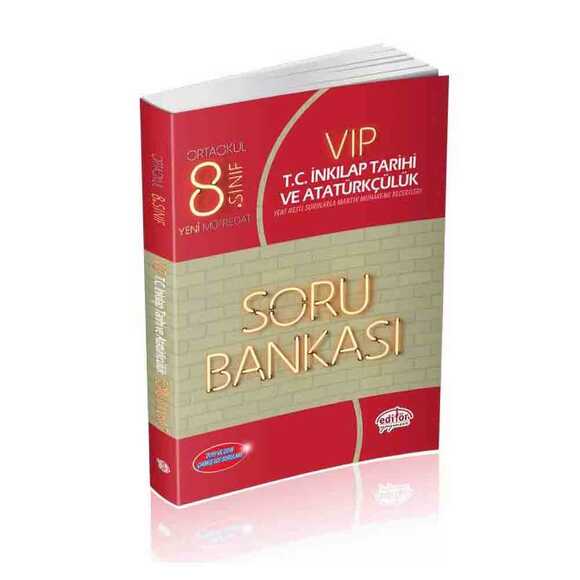Editör 8. Sınıf Vip İnkılap Tarihi ve Atatürkçülük Soru Bankası