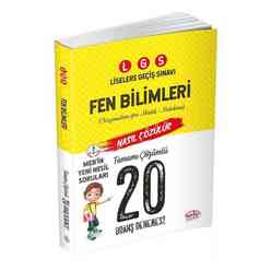 Editör Yayınları - Editör LGS Fen Bilimleri 20 Branş Denemesi Nasıl Çözülür 2020