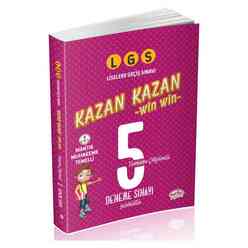 Editör Yayınları - Editör LGS Kazan Kazan Tamamı Çözümlü 5 Deneme Sınavı 2020