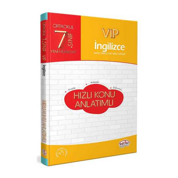 Editör Vip 7.Sınıf İngilizce Hızlı Konu Anlatımı