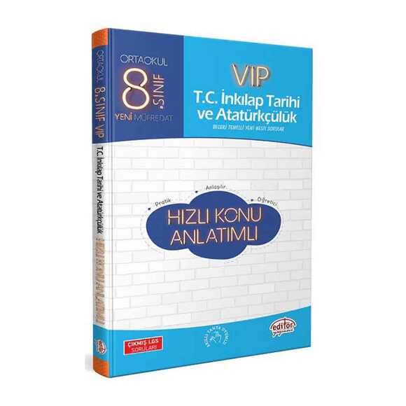 Editör Vip 8.Sınıf İnkilap Tarihi Hızlı Konu Anlatımı