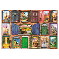 Educa Doors of Europe 1500 Parça Puzzle 17118 - Thumbnail