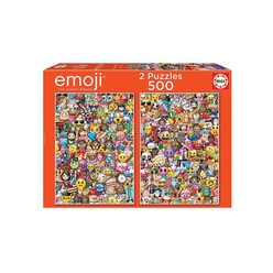 Educa Emoji 2x500 Parça Puzzle - Thumbnail