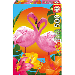 Educa Flamingos 500 Parça Puzzle 17737 - Thumbnail