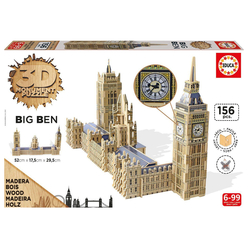 Educa Monument Big Ben And The Parliament 156 Parça 3D Puzzle 16971 - Thumbnail