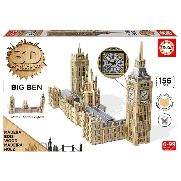 Educa Monument Big Ben And The Parliament 156 Parça 3D Puzzle 16971