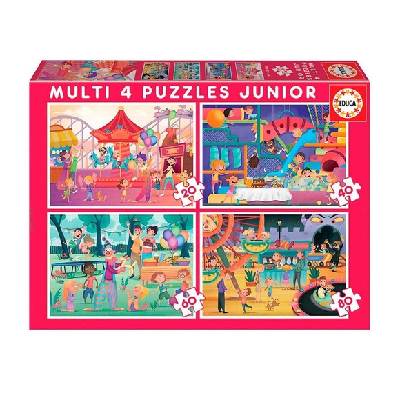 Educa Multi 4 Lunapark Çocuk Puzzle Seti