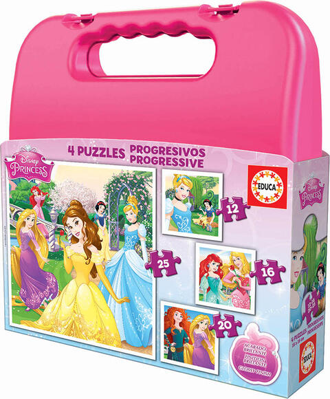 Educa Princes Progressive Çanta Puzzle 16508