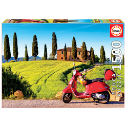 Educa Scooter in Toscana 1500 Parça Puzzle 17121 - Thumbnail