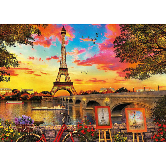 Educa Sunset In Paris 3000 Parça Puzzle 17675