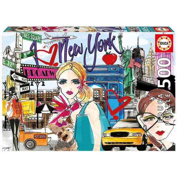 Educa Take Me to New York 500 Parça Puzzle 17649