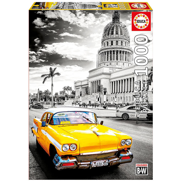Educa Taxi in Havana, Cuba 1000 Parça Puzzle 17690
