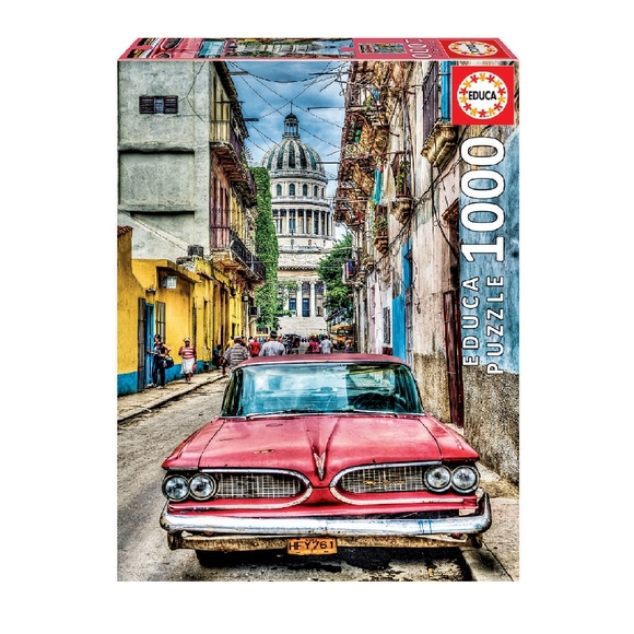 Educa Vintage Car In Old Havana 1000 Parça Puzzle 16754