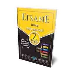 Efsane Yayınevi - Efsane 7. Sınıf Efsane Türkçe Soru Bankası