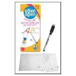 Dstil Yayınevi - Eğlen Öğren 40 Silinebilir Sayfada Büyük Harfleri Yazmayı Öğreniyorum